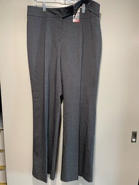 NWT New York & Company City Stretch Gray Dress Pants - Tailored Size 10 sku152